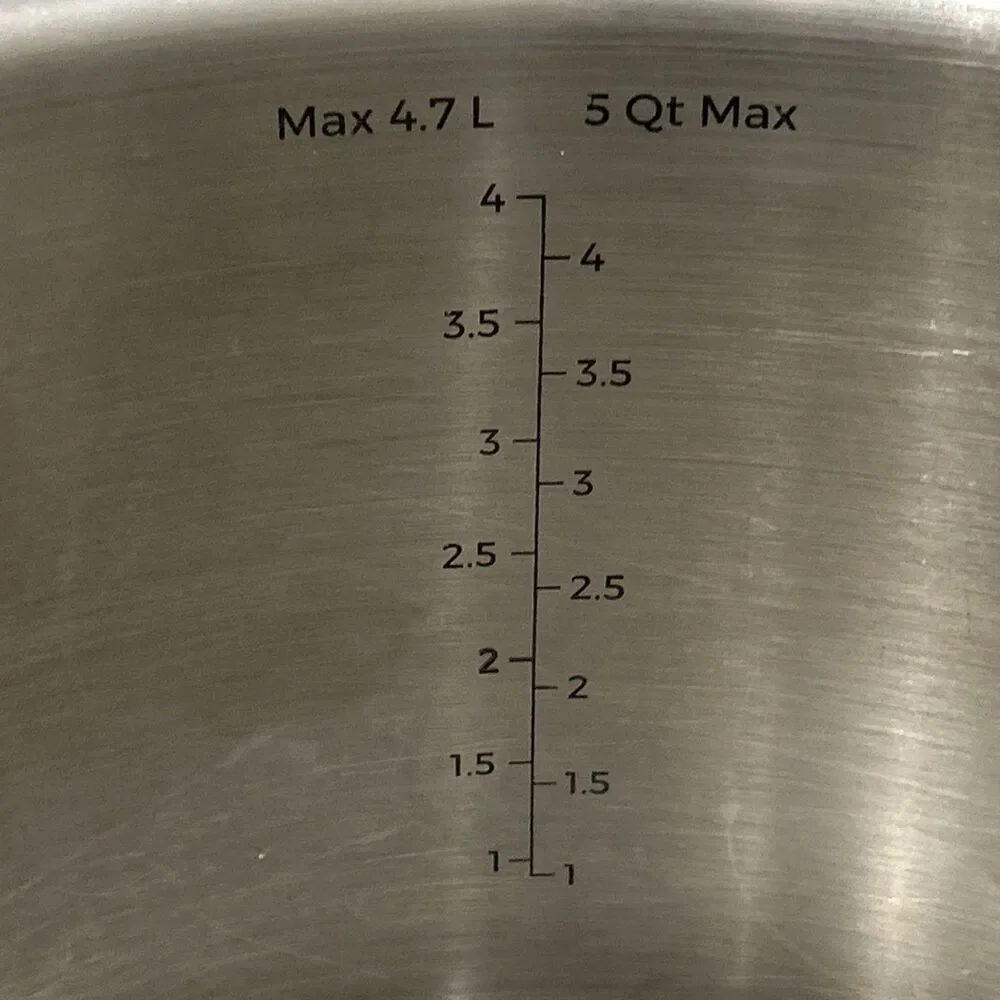 Emeril Lagasse 5 Qt 4.7 L Stock Pot Dutch Oven Stainless Steel with Clear Lid